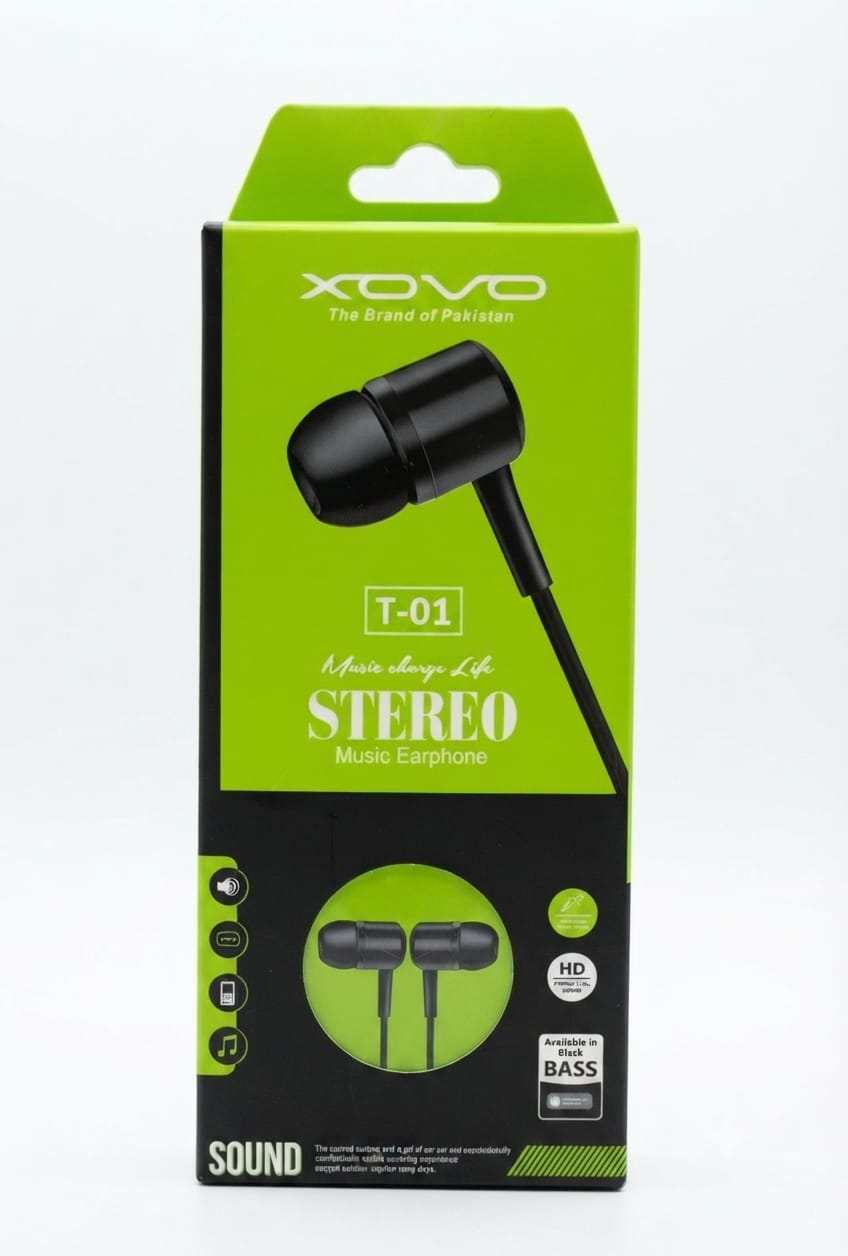 High Bass Stereo Wired Earphones with Mic – 6D In-Ear Headphones