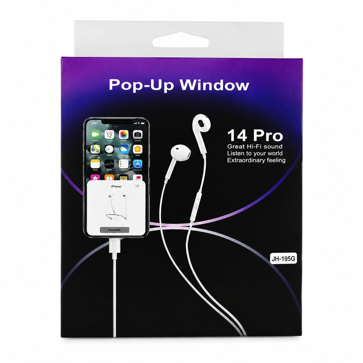 14 Pro Pop-Up Window Wired Earphones