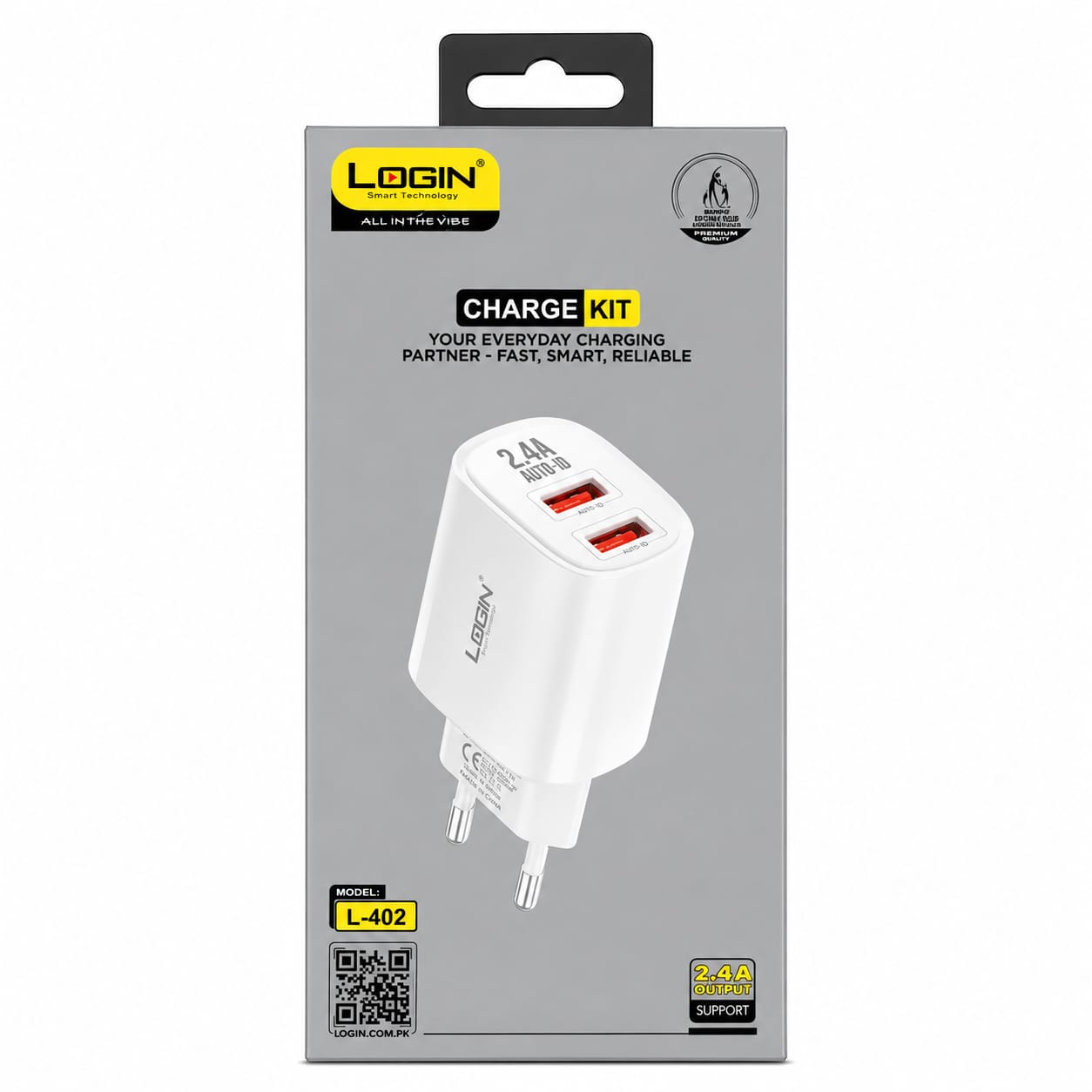 LOGIN L-402 Charging Kit (Micro & Type-C)