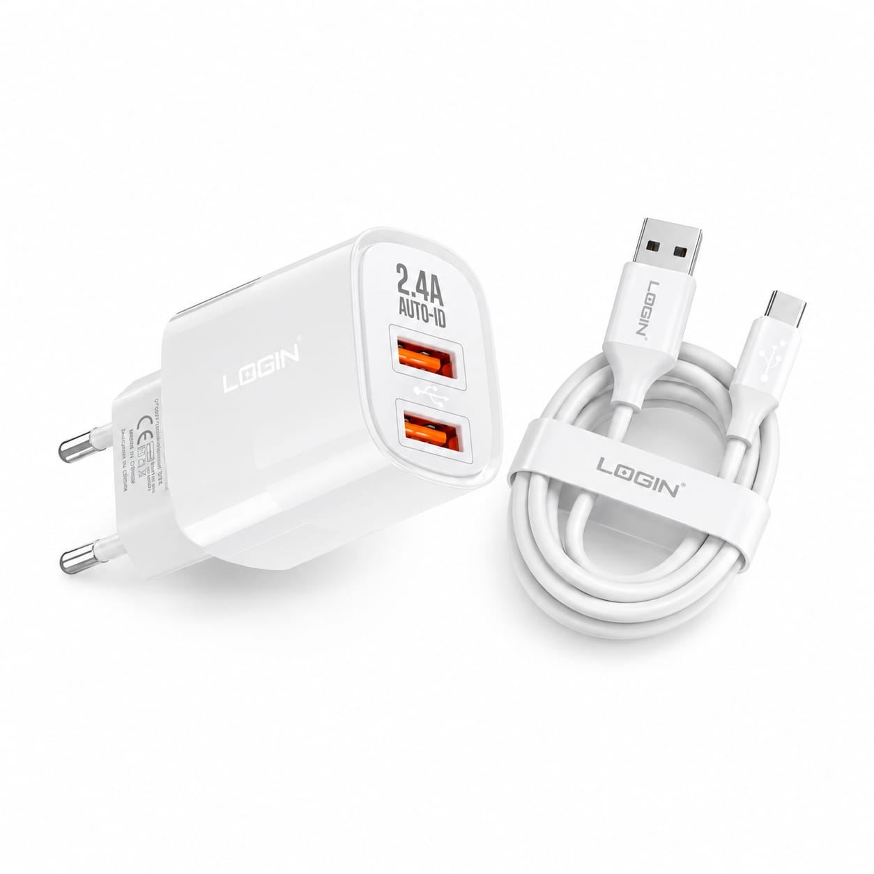 LOGIN L-402 Charging Kit (Micro & Type-C)